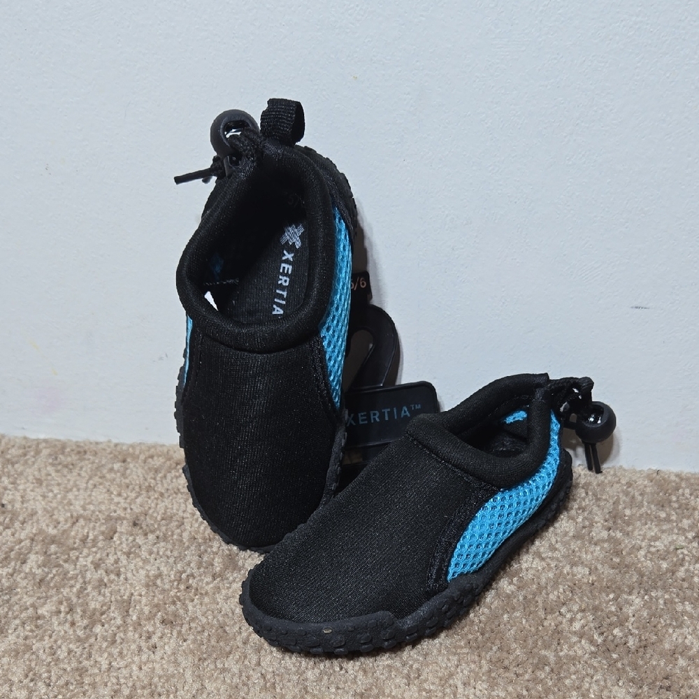 Kids Black and Blue Shoes
